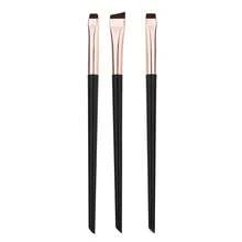 3pcs Precision Blade Eye Makeup Brush Set, Ultra-Fine Angled Eyebrow, Eyeliner, Aegyo-Sal Brushes, Portable Travel Makeup Tools For Girls, Gift - Multicolor - View 11