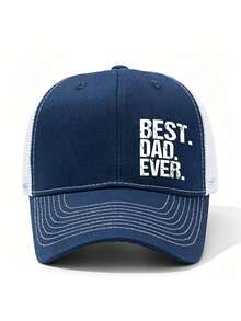 1pc Letter Print Baseball Cap Unisex Fashion Versatile Trucker Hat Baseball Cap Suitable For Daily Wear - Multicolor - View 12