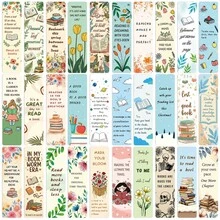 30pcs Reading Theme Series Creative Bookmarks Student Stationery Reading Annotation Cards Suitable For Reading - One Size Fits All - View 3
