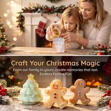 3pcs Christmas Candle Molds, Gingerbread Man & Christmas Tree Silicone Molds, Suitable For DIY Christmas Candles, Handmade Soap, Resin Decor, Plaster Ornaments, Reusable, Easy Release - Mold - View 5