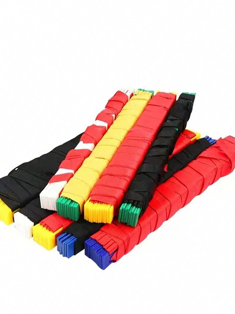 1pc Outdoor Sports Style Men's & Women's Agility Ladder, Football Training Soft Ladder, Fitness Training Equipment, Coordination Rope Ladder, Speed Trainer (4m 8-Section) - Multicolor - View 1