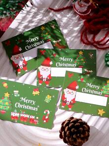 10/20pcs Christmas Scratch-Off Cards - Red & Green Holiday Gift Cards, Merry Christmas Design, Suitable For Parties, Events, DIY Rewards, Christmas And Snowflake Decor - View 7