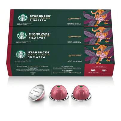 Starbucks By Nespresso Vertuo, Single-Origin Sumatra Coffee, 30-Count