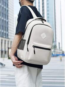 1 pièce Sac à dos pour ordinateur portable imperméable, grande capacité, anti-vol, sac à dos de voyage d'affaires, sac multifonction durable pour le travail & la randonnée, usage quotidien, sac de loisirs pour sports de plein air, voyage, voyage d'affaires, accessoires de camping, convient pour les voyages en plein air, le camping, unisexe - Multicolore - Voir 10