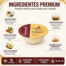 KARSEELL 16-Pack - Collagen Hair Mask Single-Use Intensive Repair Deep Hydration Dry Damaged Hair Anti-Frizz Shine Smoothness Professional Travel Gym Size 16x12ml - Travel Size - View 3