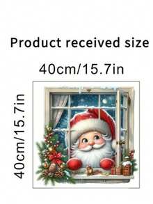 1pc Classic Christmas Door Sticker Bow Christmas Ball Wall Decal Self-Adhesive Living Room Sticker Bedroom Sticker Home Decor Room Decor Bedroom Decor Kitchen Decor Wall Sticker - Red - View 16
