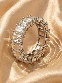 SWAROVSKI 5572695 Crystal Pave Curved Wave Open Bangle Bracelet Birthday Gift For Girlfriend - Silver - View 7