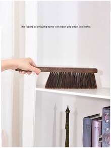 1pc Wooden Handle Soft Bristle Dusting Brush, Multi-Function Handheld Broom, Household Cleaning Brush, Suitable For Bed, Sofa, Furniture Dusting - A - View 8