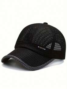 1pc Mesh Baseball Cap, Unisex Fashionable Versatile Trucker Hat, Baseball Cap, Suitable For Daily Wear And Travel - Multicolor - View 7