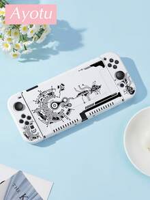 Ayotu Compatible With Switch/Switch OLED/Switch Lite Game Circuit Pattern Game Console Shell And Accessories, Package Includes Protective Case, Storage Bag, Dock Shell, Controller Protective Cover And Other Multiple Styles Of Accessories To Choose From, Autumn Romance, Christmas/Halloween/Easter/Back To School Gift/Birthday Gift/Anniversary Gift. - View 19