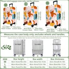 1PC, Flat Print Design, Luggage Cover (Only Luggage Cover, Not Including Luggage), Suitable For 20 To 30 Inch Luggage, Made Of Thickened High-Quality Fabric, Essential Accessory For Your Travel And Checked Luggage. - Multicolor - View 4