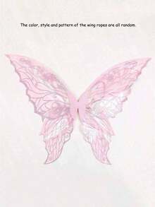 Adult And Girl Fairy Wings, 29in*21in Transparent Butterfly Wings, Perfect For Cosplay And Party, Halloween - Multicolor - View 11