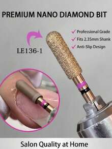 1pc Professional Diamond Nail Drill Bit - Precise Manicure And Dead Skin Removal, Salon-Grade Results (2.35mm Shank) - Multicolor - View 7