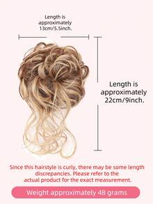 Disheveled Bun Hairstyle, Various Color Elastic Hair Clips, Suitable For Women, Applicable For Halloween, Music Festivals, And Daily Outings - Multicolor - View 3