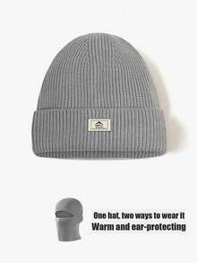 Men's Casual Acrylic 2-Way Wear Hat - Multicolor - View 3