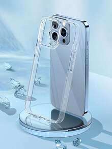 Clear Crystal Protective Case Compatible With Iphone 18 Pro Max 17 17e 16 16e 15 14 13 12 11 Pro Max Mini Plus Air Se3 Se2 8 7 6 Plus, Anti-Yellowing, Camera Protection, Military-Grade Drop Test, Transparent Shockproof Soft Silicone Ultra-Thin Phone Case, Clear - Clear - View 4