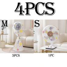 4/2/1pc Electric Fan Dust Cover, Full Coverage Protective Cover For Seasonal Storage, Washable And Reusable, High Elasticity Protective Cover, Multi-Functional Protective Cover, Seasonal Storage Cover, Essential Home Item, Seasonal Gift - Multicolor - View 14