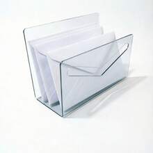 Acrylic Letter Holder, Envelope Storage Rack, Transparent Acrylic File & Letter Storage Box, Desktop Vertical Envelope & Letter Rack, Lightweight Desktop Bill Organizer, Suitable For Home, Office And School - Multicolor - View 6