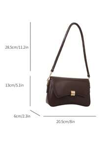 Minimalist Underarm Bag, All-Math Armpit Bag, Women's Flap Shoulder Bag,Bags For Woman,Brown Bag,Autumn - Coffee Brown - View 7