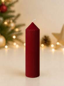 4pcs Gift Box Set Roman Column Beige Scented Candles, Smoke-Free Aromatic Candles, Burn Time Up To 72 Hours, Includes Fragrance, Pointed Cylindrical White Candles, Suitable For Home Decor - Fine-toothed Pointed Tip - View 10
