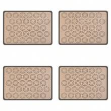 4pcs Silicone Baking Mat For Macarons, Reusable Non-Stick Macaron Baking Sheet Liner With 30 Circles Template, Resistant Bake Mat For Cookies, Pastry, Bread Making, Dishwasher - View 14