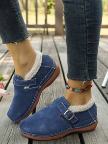 2026 New Women's Ballet Flat Shoes, Spring Square Toe Flat Shoes, Breathable Beach - Blue - View 4