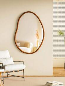 Wall Mirror - A Decorative Mirror With An Irregular Shape, Suitable For Wall Mounting Or For Use In Dressing Areas, Bedrooms, Living Rooms, And Hallways. - 1PC - View 2