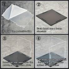 1PC Luxury Transparent Acrylic Display Box - High Transparency Modular Display Case - Multi-Layer High Transparency Acrylic Storage Display Box - Figurine/Collectible Storage Display Box - Acrylic Display Box - View 7