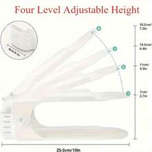 1/3/8/10/12 Sets Adjustable Shoe Rack, Double Layer Shoe Storage Rack ...