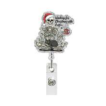 1 cái dây đeo thẻ xoay co rút Noel với thiết kế acrylic cây cà phê & người bánh gừng, quà tặng giá đỡ thẻ ID ngày lễ - Nhiều màu - Xem 3
