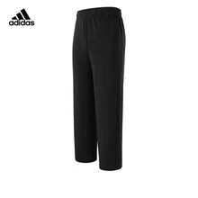 Adidas Men's Black Straight Leg Sports Pants, Breathable, Versatile, Woven, Quick-Dry, KQ5308 - Black - View 2