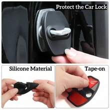 2/4pcs Car Door Edge Guard Protector, Silicone Door Stopper Cover, Anti-Rust Anti-Dust Shock-Absorbing Door Lock Cap, Universal Car Interior Accessory, Reduce Door Closing Noise, Suitable For Most Vehicles - A - View 7