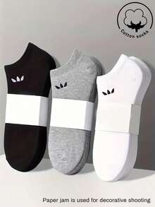 1/3/5/10/15/20/30 Pairs Unisex Cotton Low-Cut Socks, White/Grey/Black, Suitable For All Seasons, Breathable Mesh, Moisture-Wicking, Comfortable All Day - Multicolor - View 12