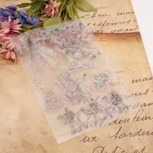 1pc Camel Transparent Silicone Rubber Stamp Vintage Clear Stamp For Card Making DIY Scrapbooking Photo Magazine Album Decoration, Reusable Stamp For Card Making Decoration And DIY Scrapbooking Album Crafts - Stamp - View 6