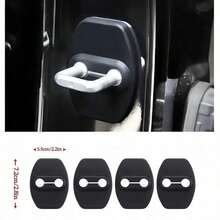 2/4pcs Car Door Edge Guard Protector, Silicone Door Stopper Cover, Anti-Rust Anti-Dust Shock-Absorbing Door Lock Cap, Universal Car Interior Accessory, Reduce Door Closing Noise, Suitable For Most Vehicles - A - View 1