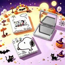 1 قطعة مرآة Snoopy الجانب شعبية لعام 2026، محمولة وسهلة التخزين، مريحة للمكياج والعناية اليومية، هدية مفاجأة للأصدقاء والعائلة في رأس السنة وعيد الهالوين وعيد الميلاد (نمط عشوائي) - متعدد الألوان - مشاهدة 1