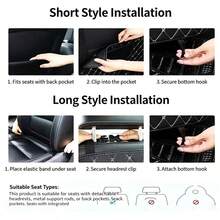 1pc Car Seat Back Anti-Kick Pad Protective Pad Car Interior Anti-Dirty Protective Pad Rear Storage Pad - A - View 7