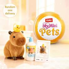 ZURU MY MINI Cute Mini Pet Sweetheart Companion Decor Dog, Chick, Spider, Hedgehog, Rabbit, Hamster, Hippo, Capybara, Kitten - Multicolor - View 1