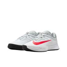 Nike Vapor Pro 3 Mesh Lace-Up Comfortable Round Toe Cushioned Responsive Low-Top Tennis Shoes Men's - White - View 3