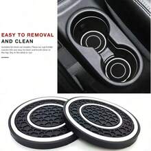 Car Cup Holder Anti-Slip Silicone Coaster Universal Heat-Resistant Mat Spill-Proof Cup Pad Auto Interior Accessories - View 20
