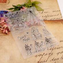 1pc Camel Transparent Silicone Rubber Stamp Vintage Clear Stamp For Card Making DIY Scrapbooking Photo Magazine Album Decoration, Reusable Stamp For Card Making Decoration And DIY Scrapbooking Album Crafts - Stamp - View 4