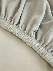 1PC Ultra Soft (300GSM) Bed Head Cover, High Elasticity Protection Against Pet Dirt And Scratching, Easy Installation, Machine Washable, All Season, Suitable For Various Occasions And Holiday Decor - Light Grey - View 5