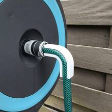 1pc 1/2 Inch Garden Hose Anti-Tangle Protector, Easy Install Detachable Bend Guard Sleeve, Outdoor Hose Reel Accessory, 3D Printed Pipe Protection Tool - White - View 2