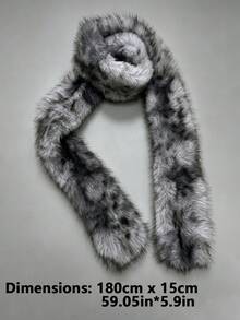 Women's Leopard Print Scarf, Fashionable Neck Scarf And Collar Style Winter Accessory, Long Animal Pattern Shawl, Suitable For Autumn/Winter Outfits, Soft Touch Layering Piece, Applicable For Daily Wear, Street Style, Travel, Holidays, Parties, Gifts And Cold Weather Styling - Multicolor - View 5
