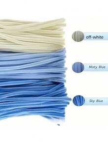 100/300/321pcs Blue And White Pipe Cleaner Flower Set, Upgraded DIY Craft Kit, Suitable For Mother's Day, Graduation, Valentine's Day And Holiday Gifts, Wool Core Craft Set, Blue And White Pipe Cleaner Flower Set - A - View 10
