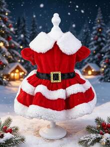 Dog Christmas Outfit Soft Warm Short Sleeve Pet Christmas Clothing Suitable For Dogs And Cats - Multicolor - View 5