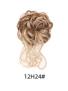 Disheveled Bun Hairstyle, Various Color Elastic Hair Clips, Suitable For Women, Applicable For Halloween, Music Festivals, And Daily Outings - Multicolor - View 12