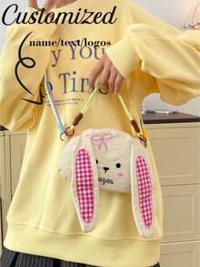 Custom Cute Cartoon Animal Shape Crossbody Bag,Sheep Rabbit Penguin Dog Novelty Nylon Messenger Bag,Adjustable Colorful Strap Shoulder Purse For Girls - Multicolor - View 2