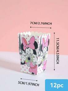 6pcs/12pcs/24pcs Anime Cartoon Theme Party Candy Boxes, Halloween Theme Party Gift Boxes, Candy & Cookie Boxes, Party Favor Bags, Party Gift Boxes, Suitable For Birthday Party, Candy & Popcorn Box Decoration, Applicable For Back To School Season Party, Essential Holiday Party Supplies - Multicolor - View 7