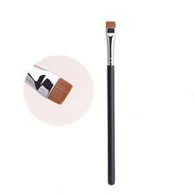1pc Ultra-Thin Flat Concealer Brush Eyeliner Brush Precision Base Makeup Concealer Makeup Tool/Random Style - Black - View 9